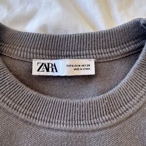 Zara Crewneck Sweater in Gray